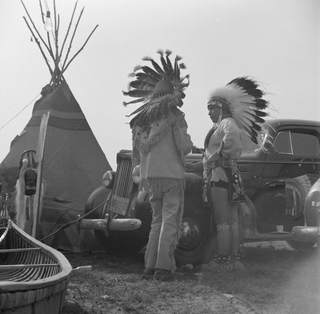 Vintage picture of Windsor Locks, Connecticut's Indian Harvest Festival in 1941