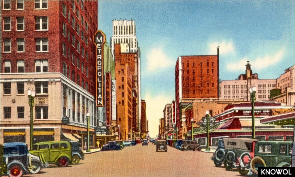 Historic image of Houston, TX as it looked in the 1940's