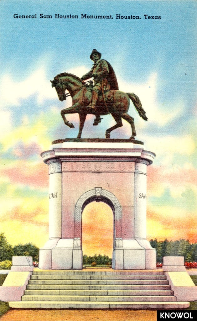 Sam Houston was the Commander-in-Chief of the Texan independence movement and became the twice-elected President of the
