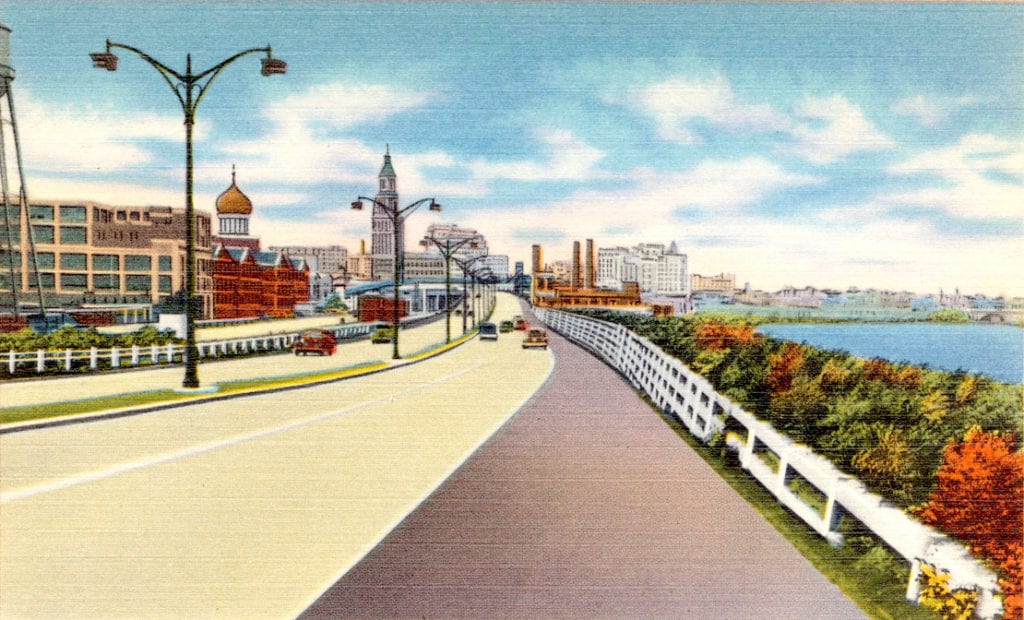 Old picture showing forgotten history of Hartford, CT