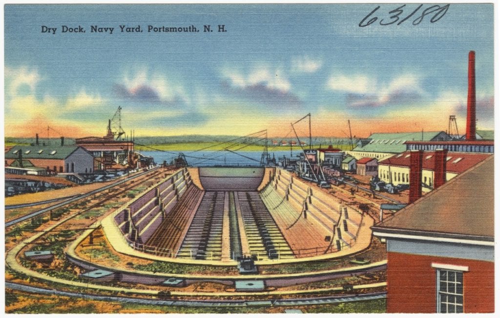 The Portsmouth Navy Yard is a United States Navy shipyard on the southern boundary of Maine near the city of Portsmouth.
