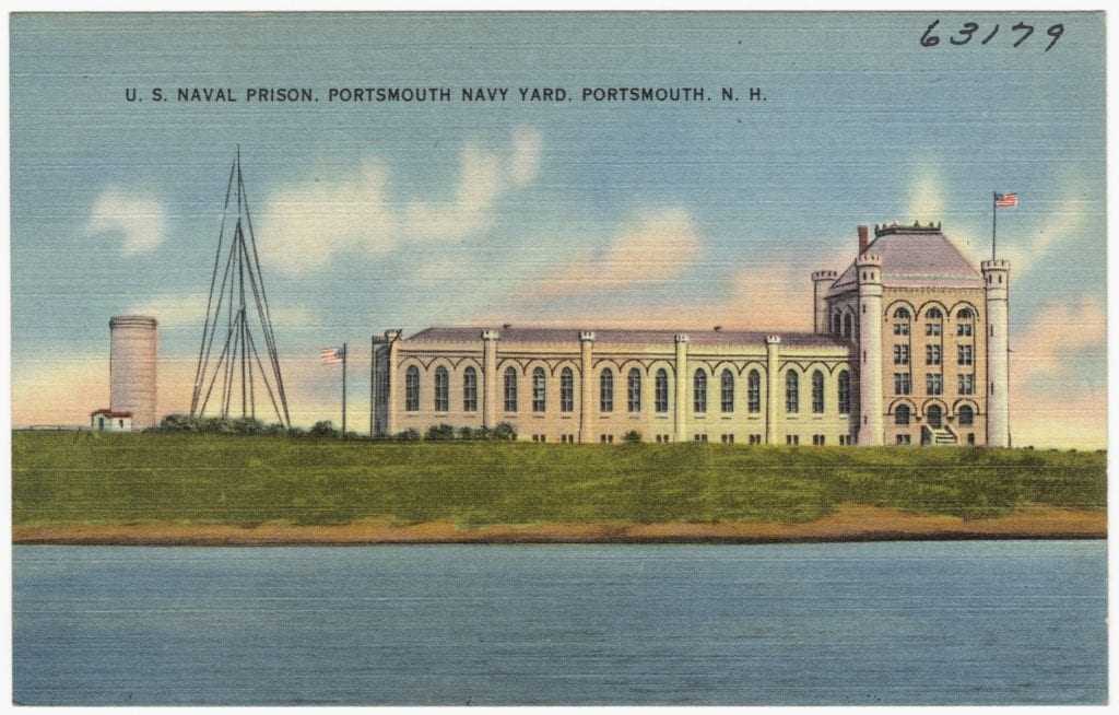 Portsmouth Naval Prison is a former U.S. Navy and Marine Corps prison on the grounds of the Portsmouth Naval Shipyard.