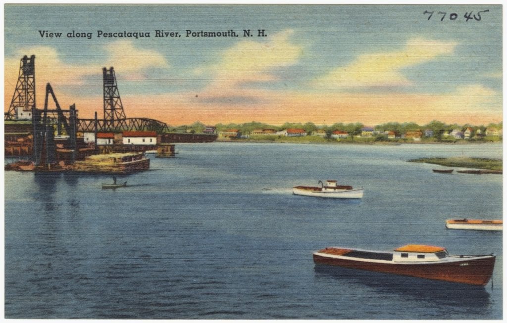 The Piscataqua River is a 12-mile-long tidal river forming the boundary of the U.S. states of New Hampshire and Maine.