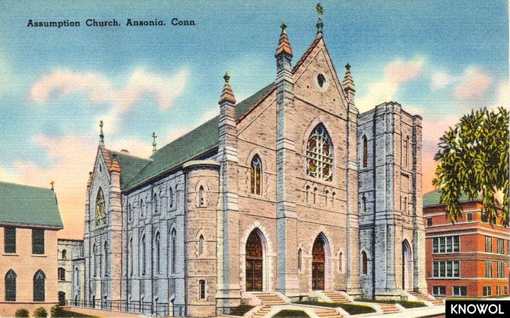 Ansonia's Assumption Church was designed by architect Patrick Charles Keely of Brooklyn, New York.