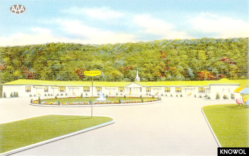Old picture of Berlin Turnpike landmarks