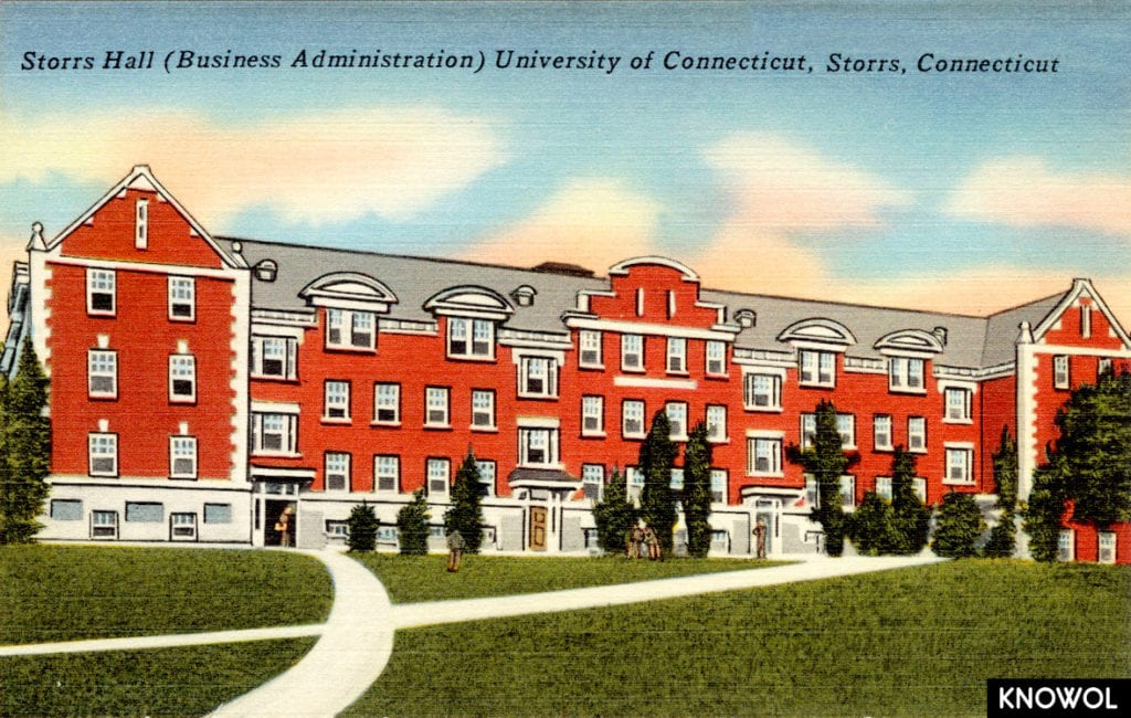 Storrs Hall was the first brick resident built on campus, opening in 1906.