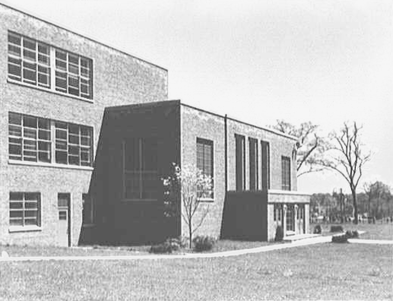 Historic picture of Stamford's Dolan Middle School