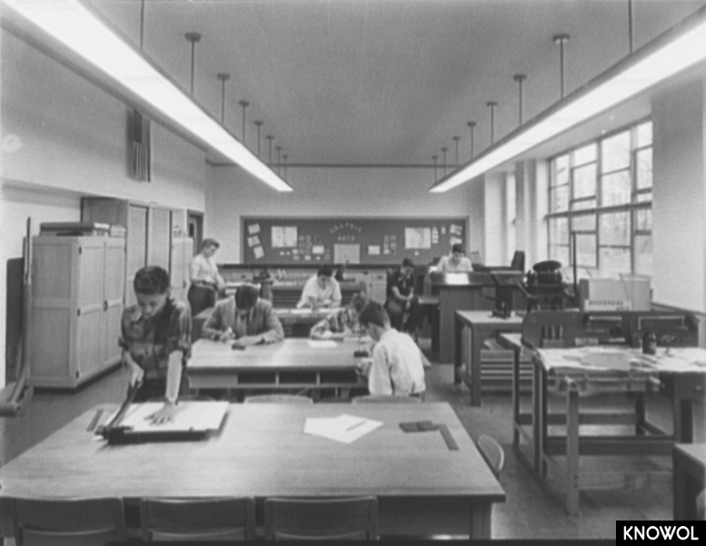 Historic picture of Stamford's Dolan Middle School