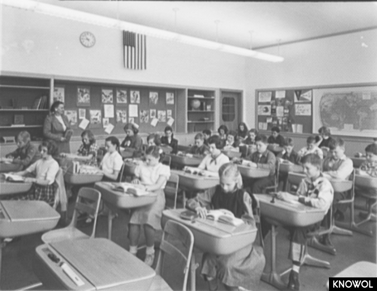 Historic picture of Stamford's Dolan Middle School