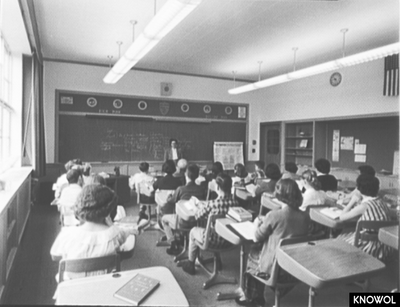 Historic picture of Stamford's Dolan Middle School