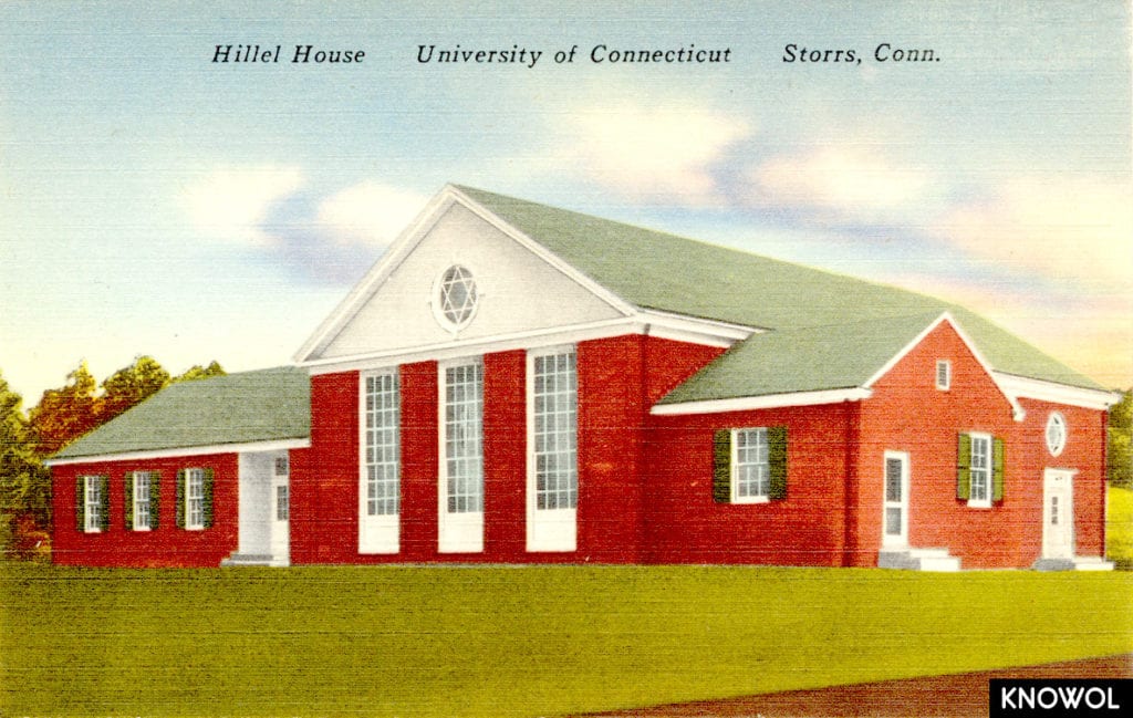 The Moses A. Savin Hillel House was built in 1947, and has served as the Jewish Center at the University of Connecticut ever
