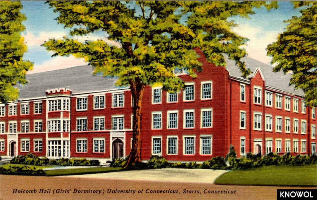 Holcomb Hall was the first brick dormitory for women, and remains an all-female dormitory today.
