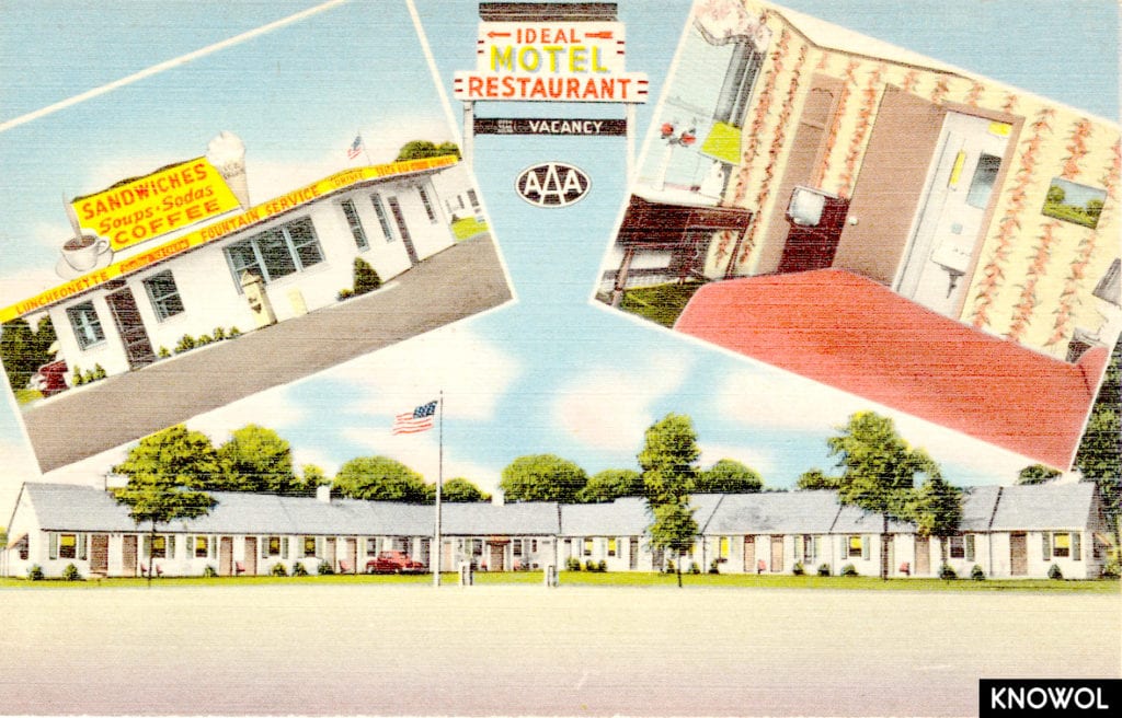Old picture of Berlin Turnpike landmarks