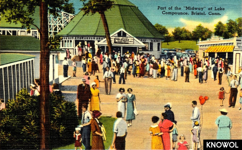 Lake Compounce in the 1950's, vintage images of CT's oldest amusement park