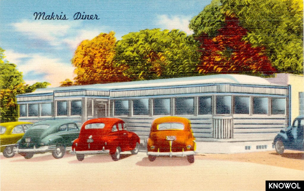 Old picture of Berlin Turnpike landmarks