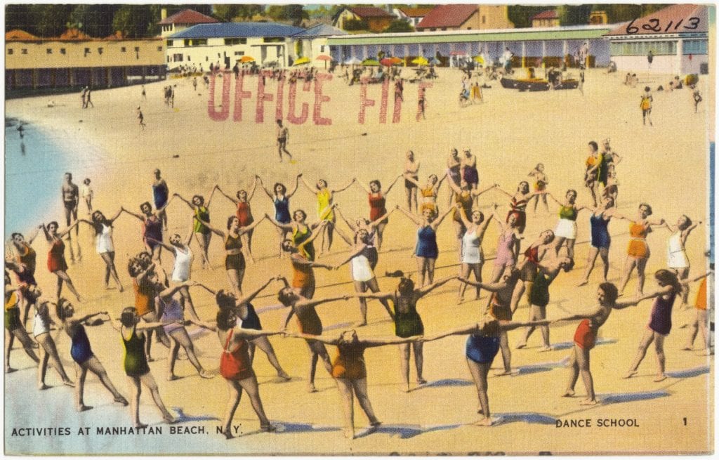 Postcards of Brooklyn's Manhattan Beach in the 1940's