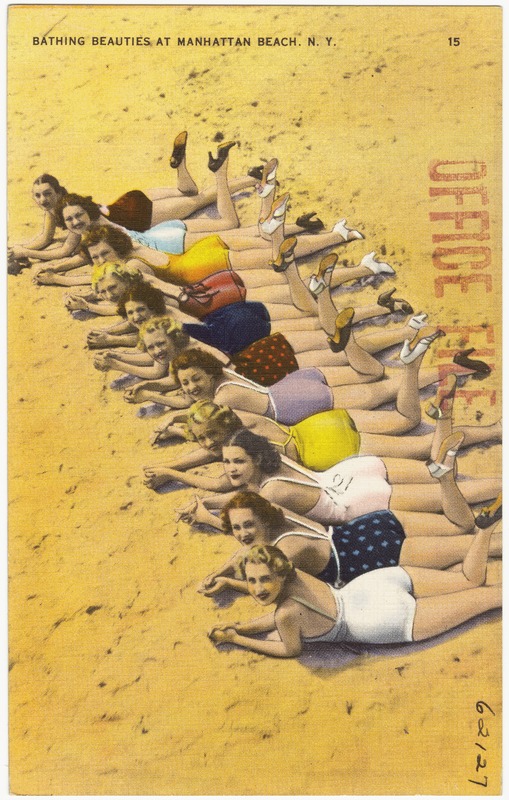 Postcards of Brooklyn's Manhattan Beach in the 1940's