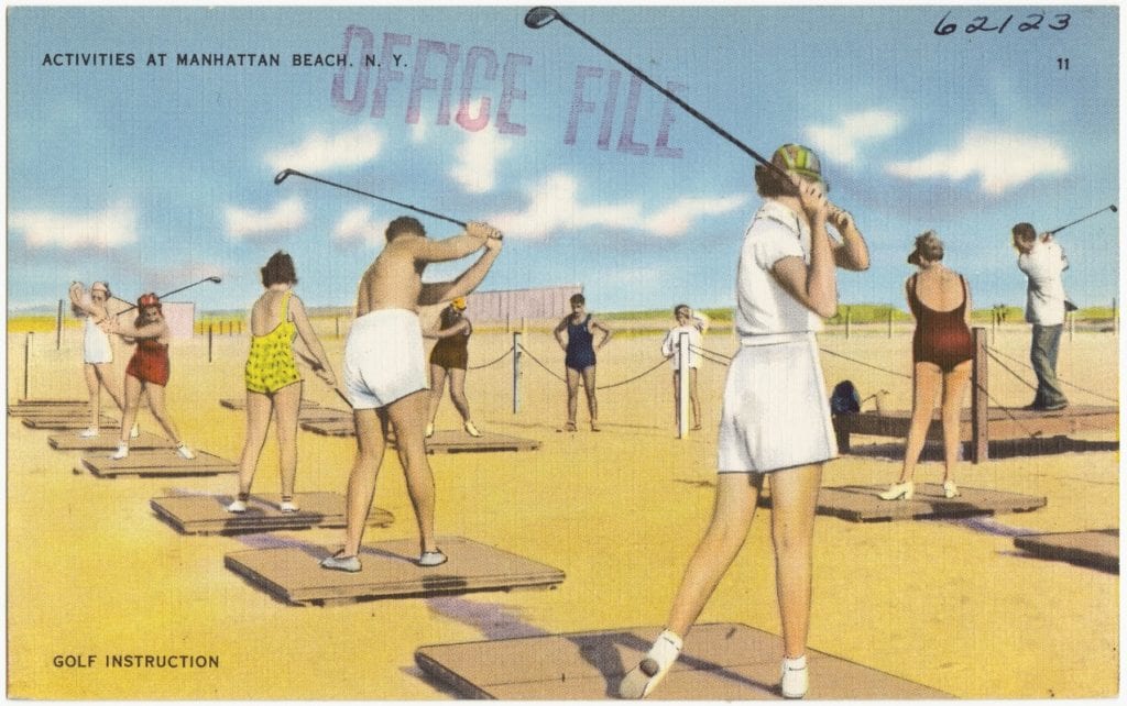 Postcards of Brooklyn's Manhattan Beach in the 1940's