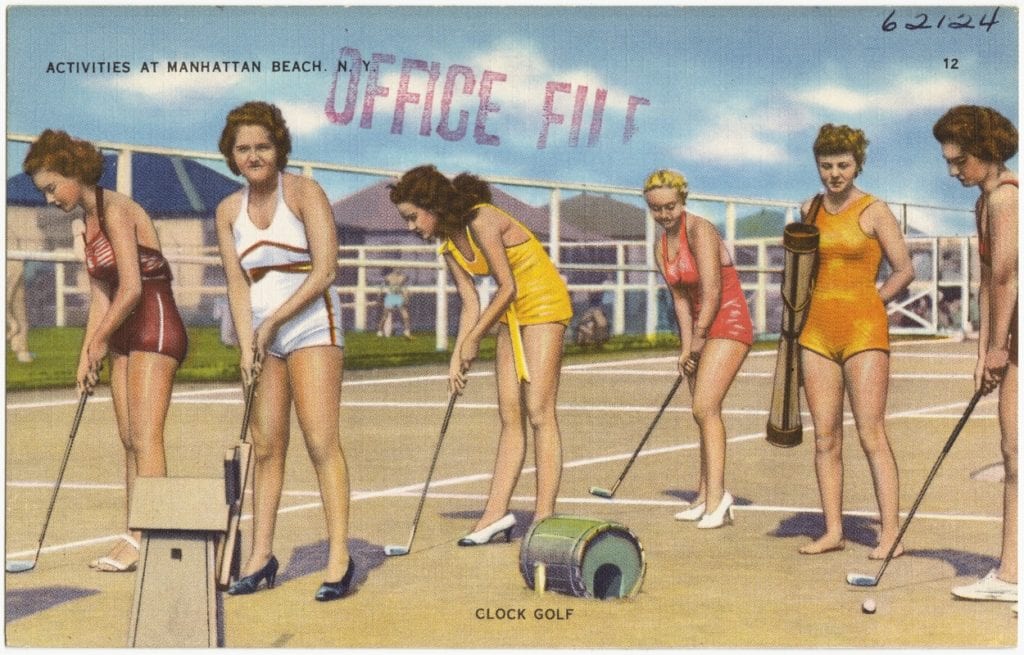 Postcards of Brooklyn's Manhattan Beach in the 1940's