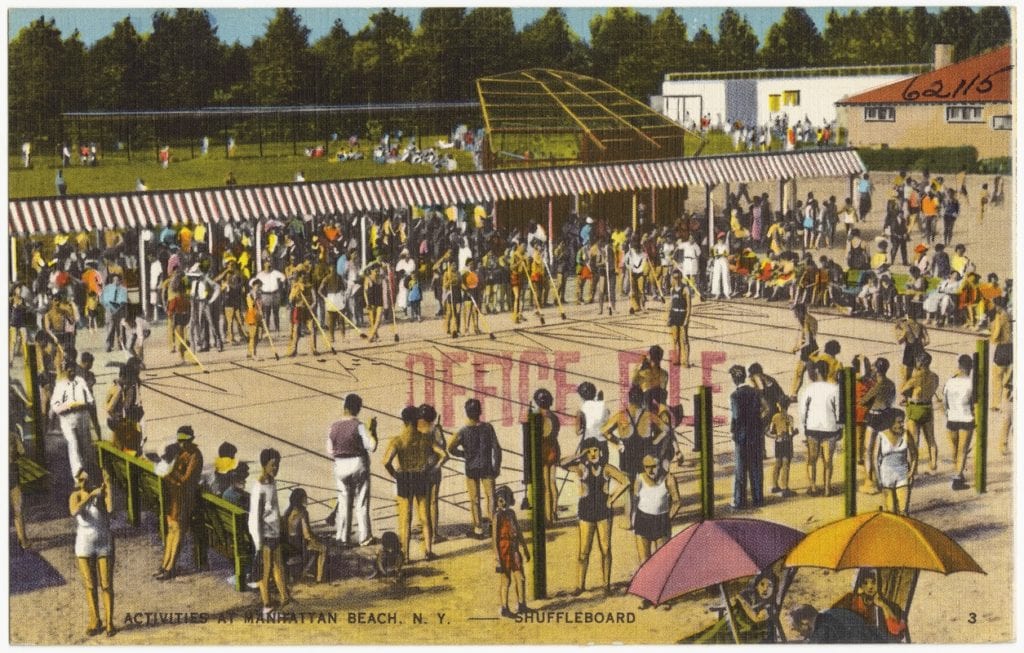 Postcards of Brooklyn's Manhattan Beach in the 1940's