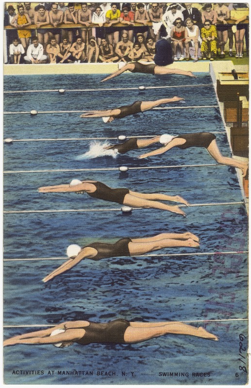 Postcards of Brooklyn's Manhattan Beach in the 1940's