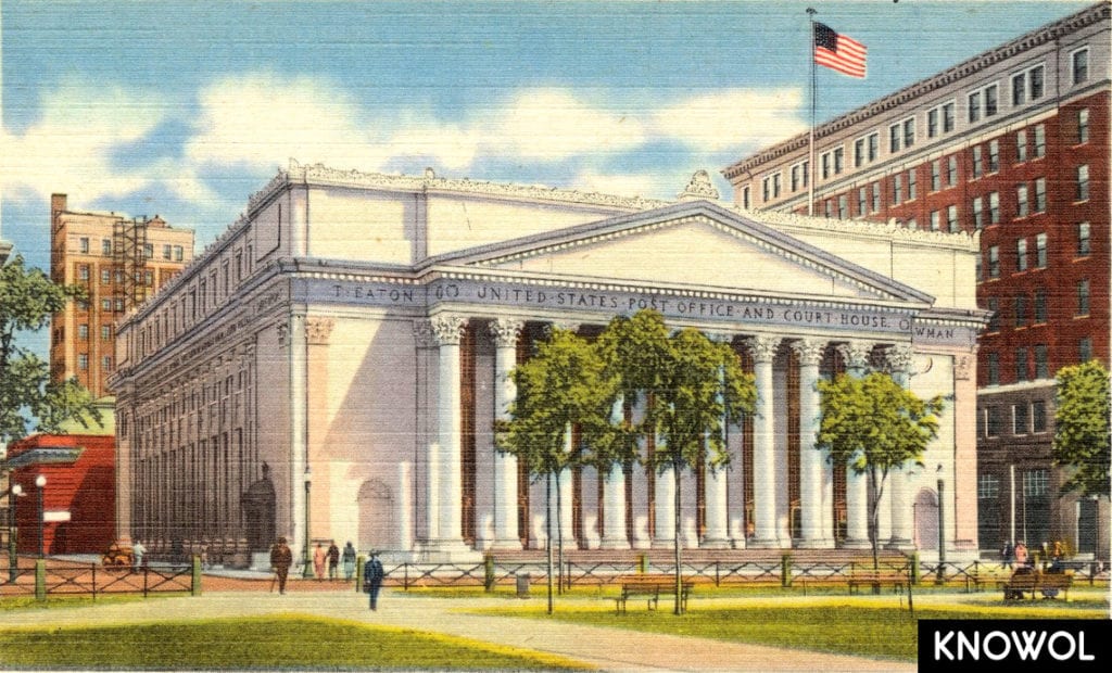 This is the Richard C. Lee United States Courthouse in New Haven.