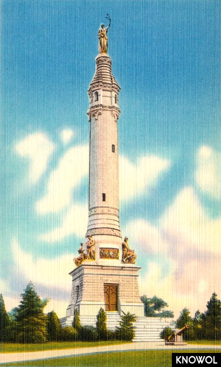 The Soldiers and Sailors monument is a war memorial at the summit of East Rock.