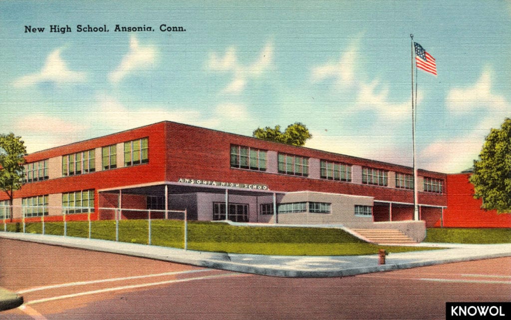 What was Ansonia High School in the 1950's, is now the Ansonia Middle School.