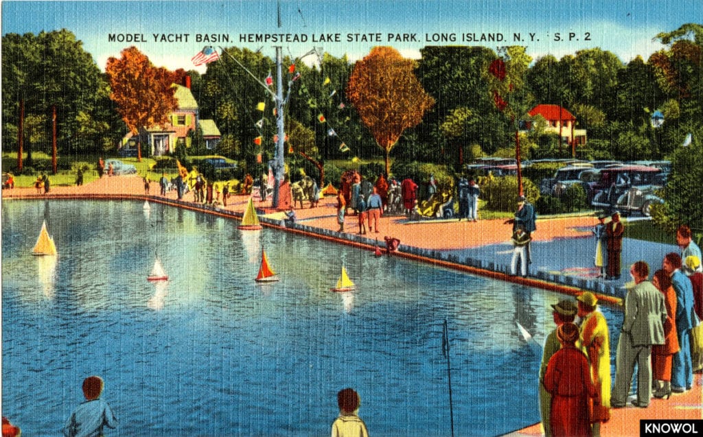 The lake remains, but today it is used more for fishing than model boats.