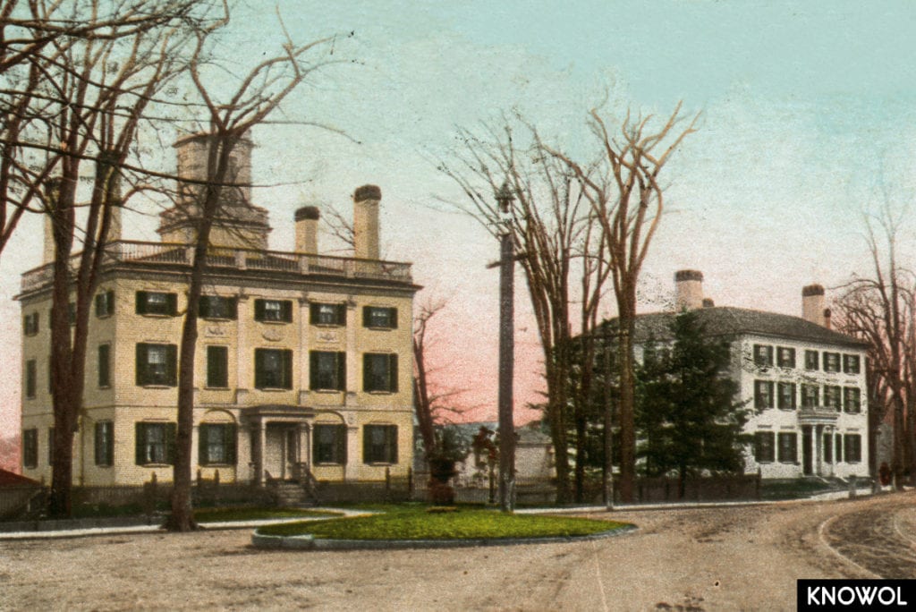 Postcard sent by Edmund Noble to his wife, Lydia.