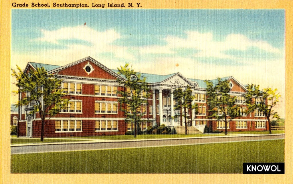 Southampton Elementary School as it looked in the 1950's.