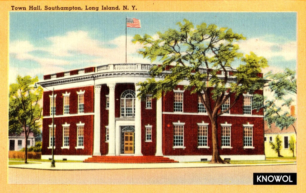 The original Southampton Town Hall was dedicated on June 12, 1925.