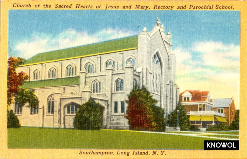 Historic picture of Southampton showing the olden days of the Hamptons