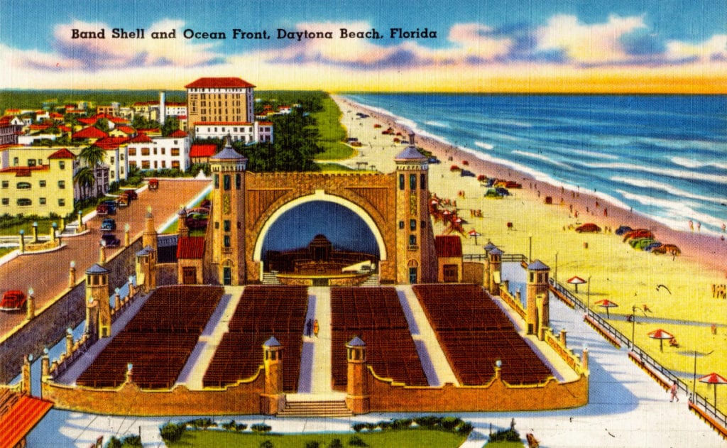 Beach View from Oceanfront Park, Daytona Beach, Florida
