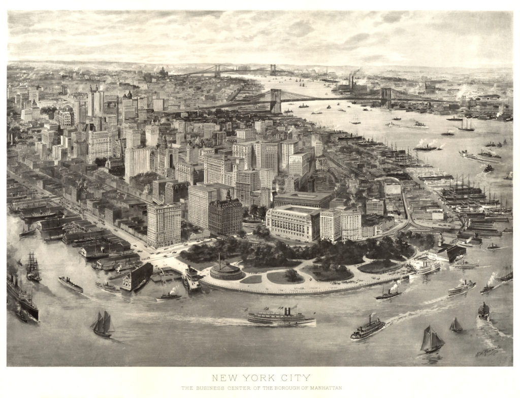 Amazingly detailed view of New York City in 1903