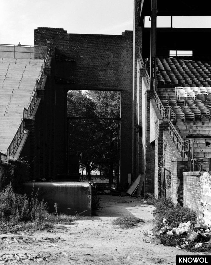 Exploring the ruins of Roosevelt Stadium before its demolition in 1985