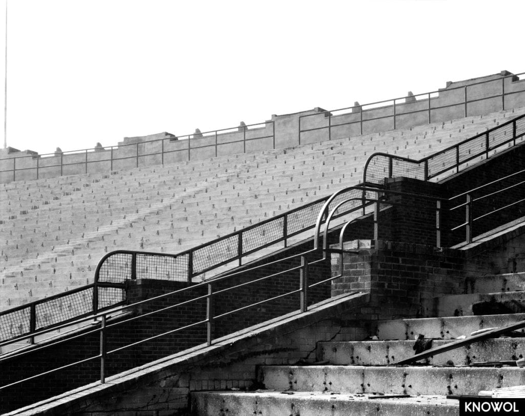 Exploring the ruins of Roosevelt Stadium before its demolition in 1985