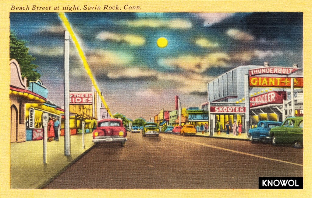 Vintage image of Savin Rock Amusement Park in West Haven