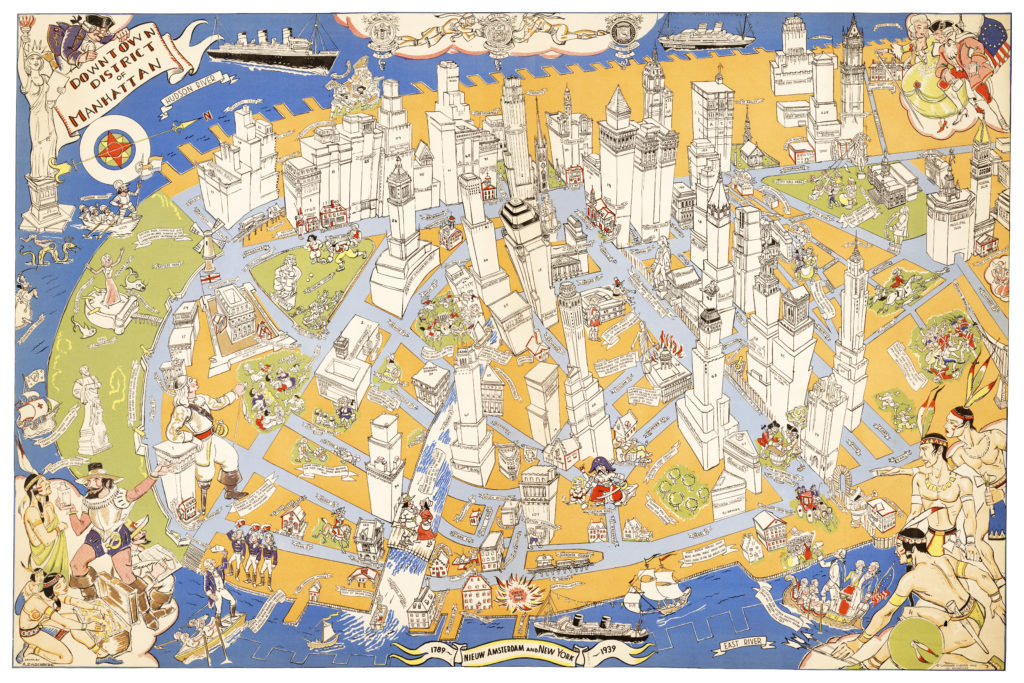 Long lost map of NYC shows locations of historical events
