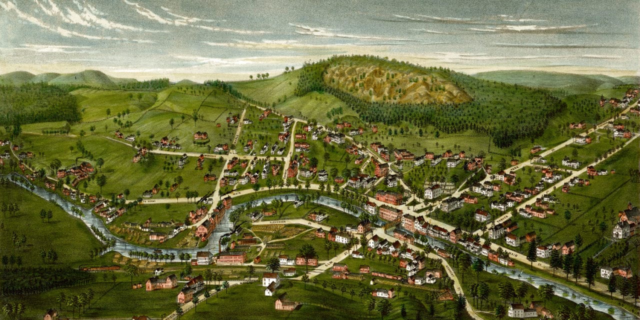 Bird’s Eye View of Winchester, New Hampshire in 1887