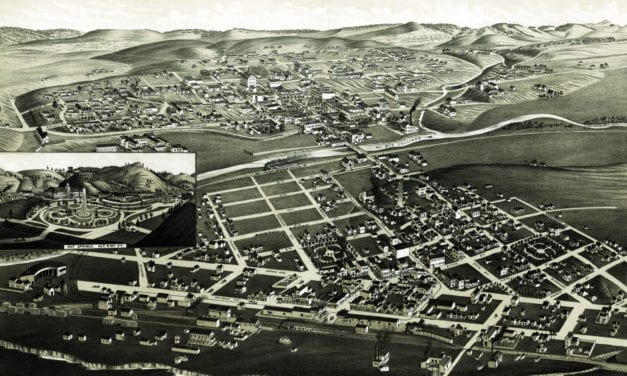 Vintage map shows Las Vegas, New Mexico in 1882