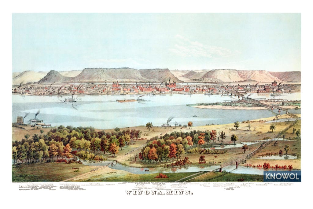 Neil's History of Minnesota (1878) features a story explaining how the area came to be known as "Winona".