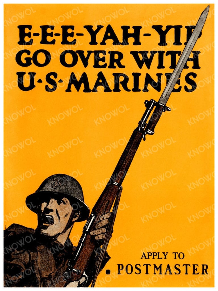 Vintage Marines recruiting posters restored to original glory