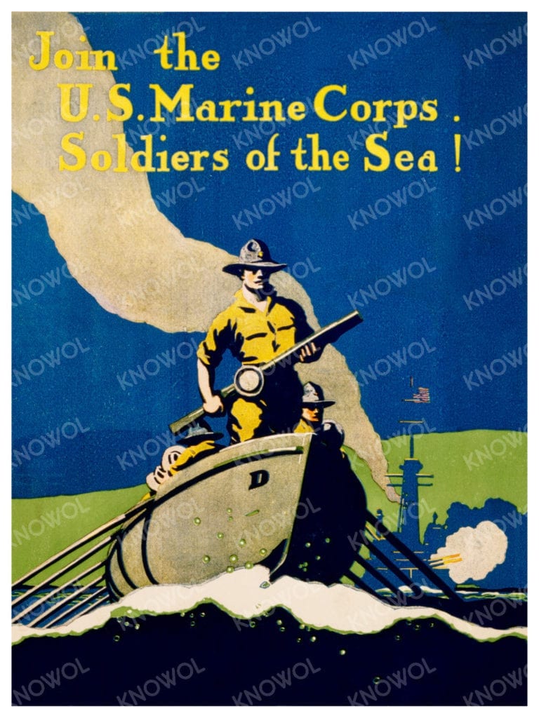 Vintage Marines recruiting posters restored to original glory
