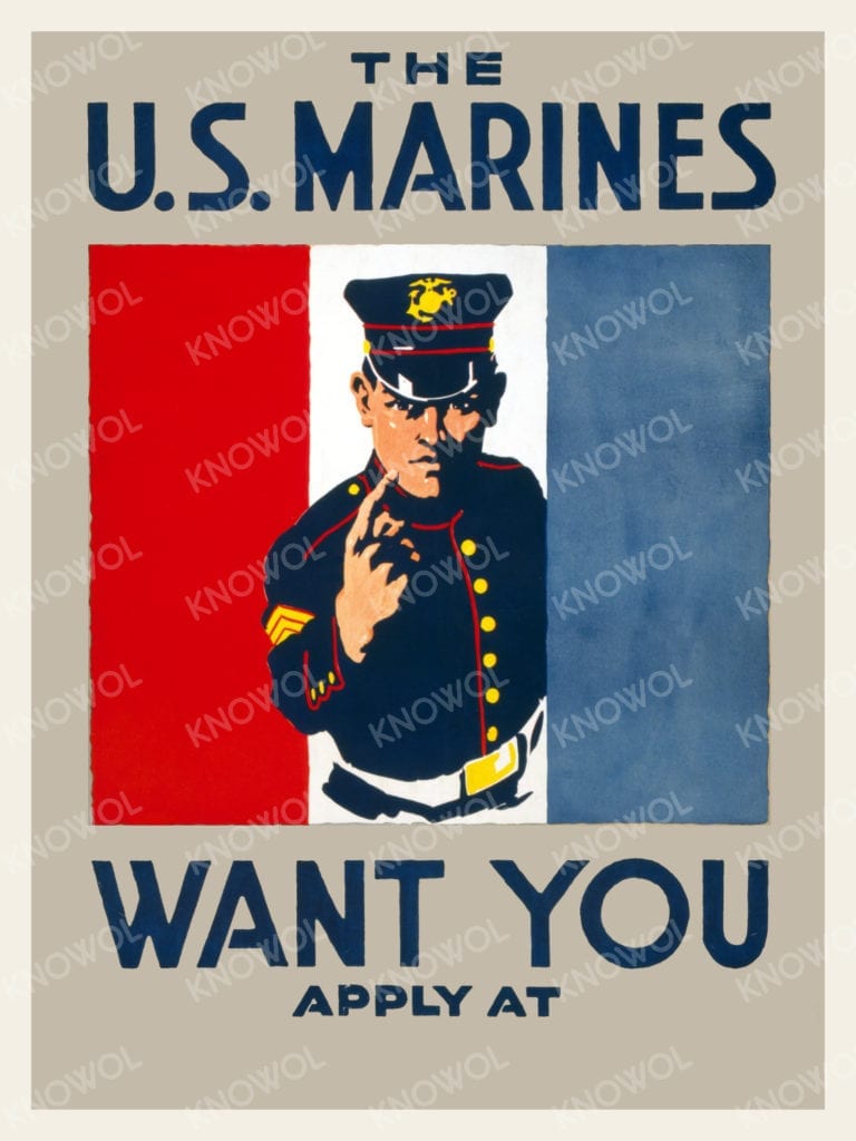 This recruiting poster was created by Charles Buckles Falls in 1917.