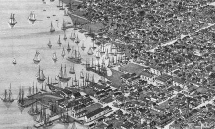 Beautifully restored map of Key West, Florida from 1884