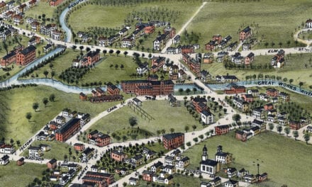 Beautifully Restored Map of North Berwick, Maine from 1877