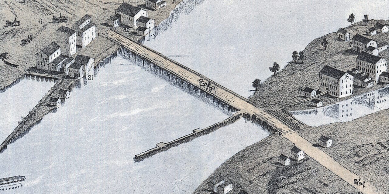 Historic old map of Appleton, Wisconsin from 1867