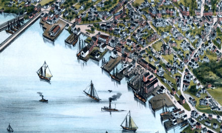Vintage Map of Beverly, Massachusetts from 1886