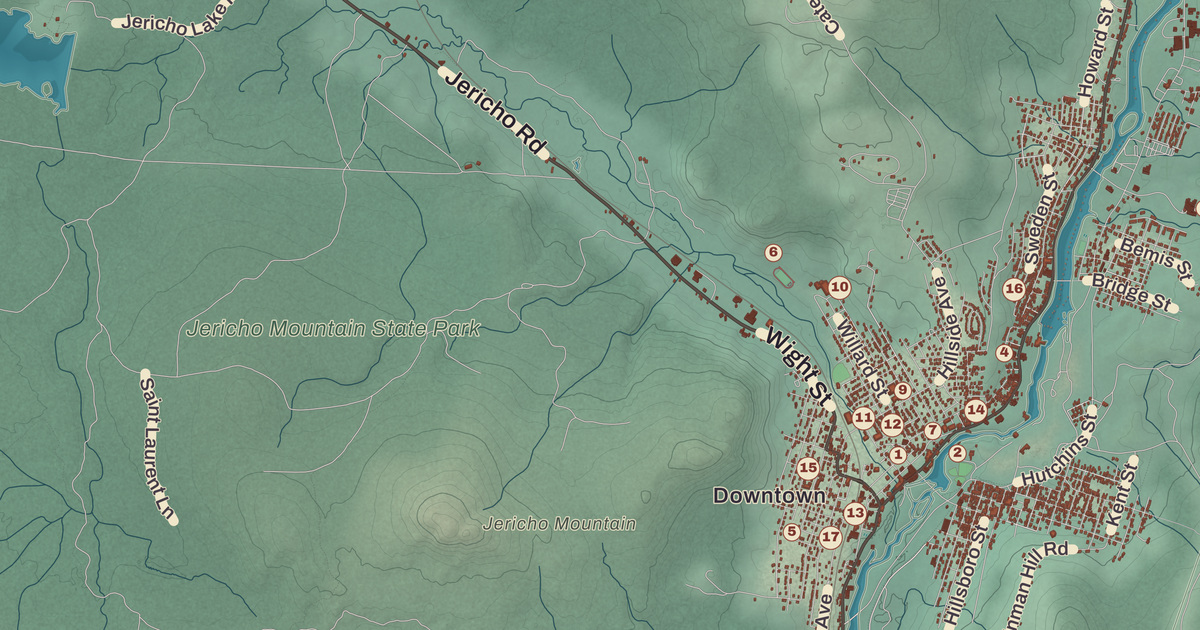 Map of Berlin, New Hampshire in 2026